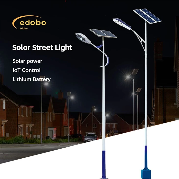 Goleuadau Stryd Edobo Powered Solar Gyda Batri Lithiwm