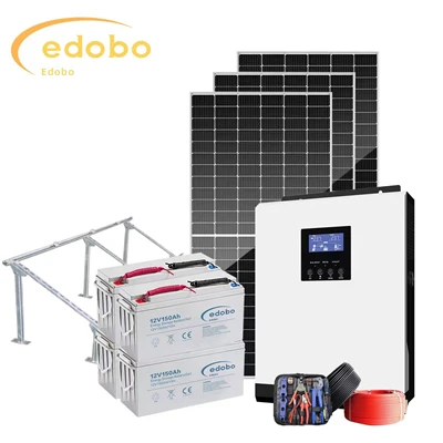 System Solar Grid 20kw Oddi ar y Grid Mawr wedi'i Customized