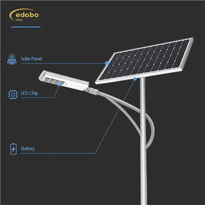 Golau Stryd LED Gyda Golau Stryd Solar Batri Lithiwm